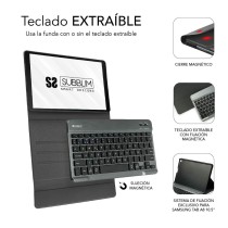 Funda para Tablet y Teclado Subblim Samsung Galaxy A8 Negro