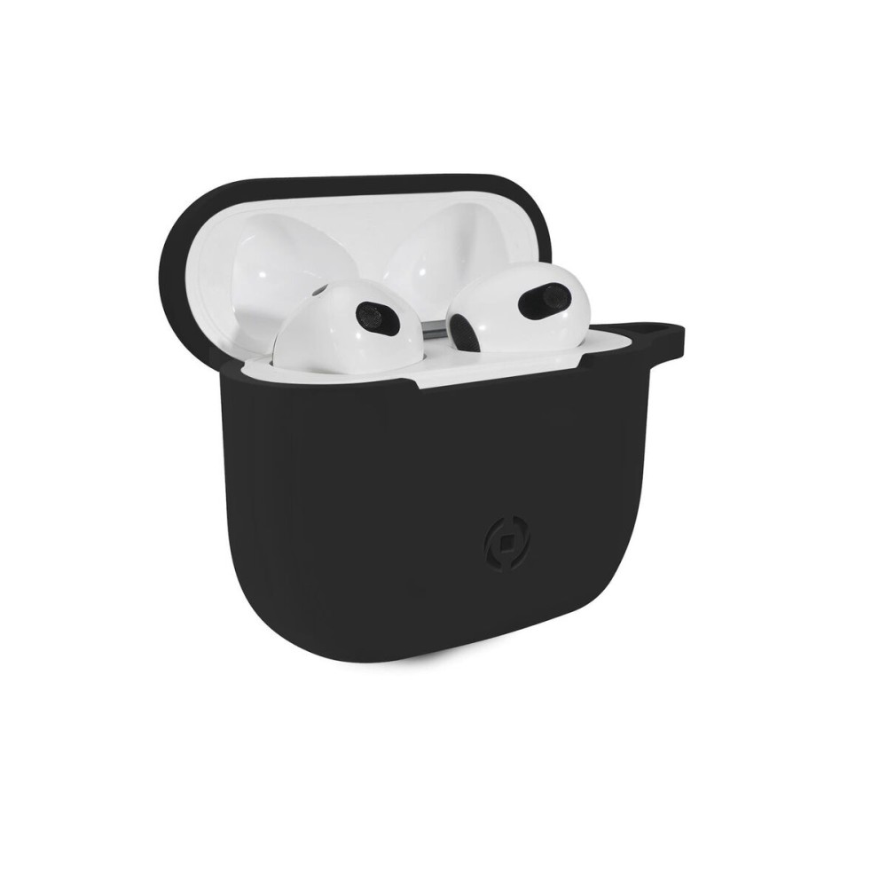 Custodia Protettrice Celly AIRPODS 3 GEN Auricolari Nero Silicone