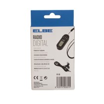 Radio Portátil Digital ELBE RF96 Negro FM Mini