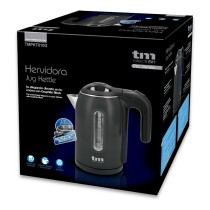 Hervidor de Agua Eléctrico con Luz LED TM Electron Acero Inoxidable Grafito