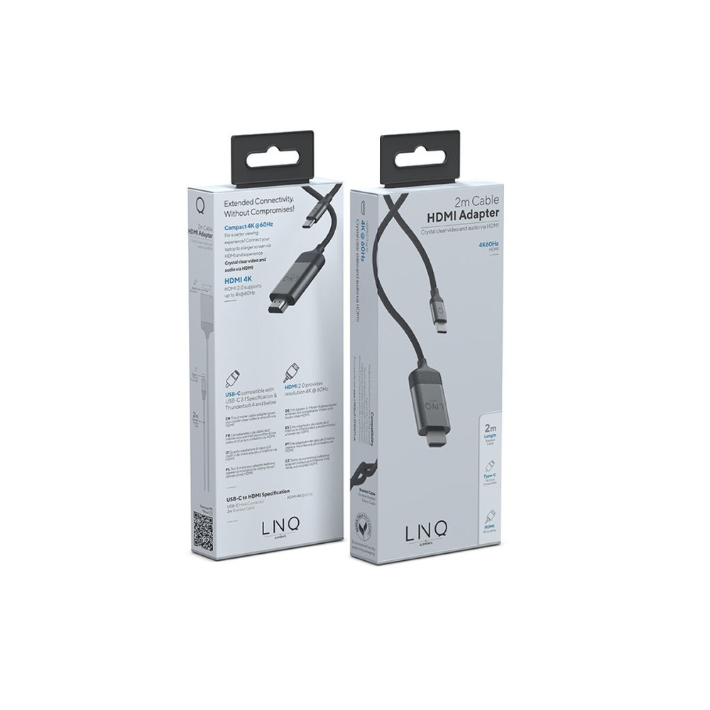 Cabo HDMI Linq Byelements LQ48017 Preto