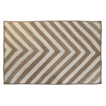 Teppich DKD Home Decor Scandi natürlich Polyester Baumwolle Weiß Hellbraun Jute 200 x 290 x 1 cm