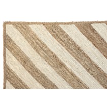 Carpet DKD Home Decor Scandi Natural Polyester Cotton White Light brown Jute 200 x 290 x 1 cm