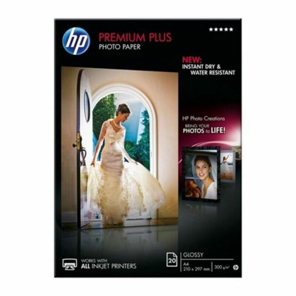 Glänzendes Photopapier Hewlett Packard CR672A A4