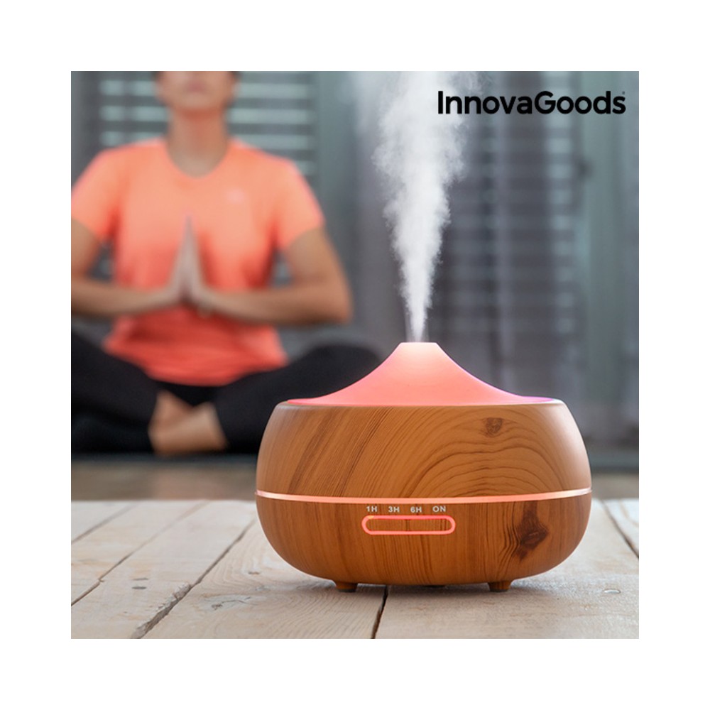 Humidificador Difusor de Aromas com LED Multicores InnovaGoods IG812706 300 ml (Recondicionado B)