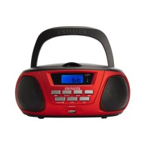 Rádio CD Bluetooth MP3 Aiwa BBTU300RD    5W Preto Vermelho