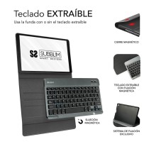 Capa para Tablet e Teclado Subblim SUBKT3-BTL100 Preto Qwerty espanhol (Recondicionado A)