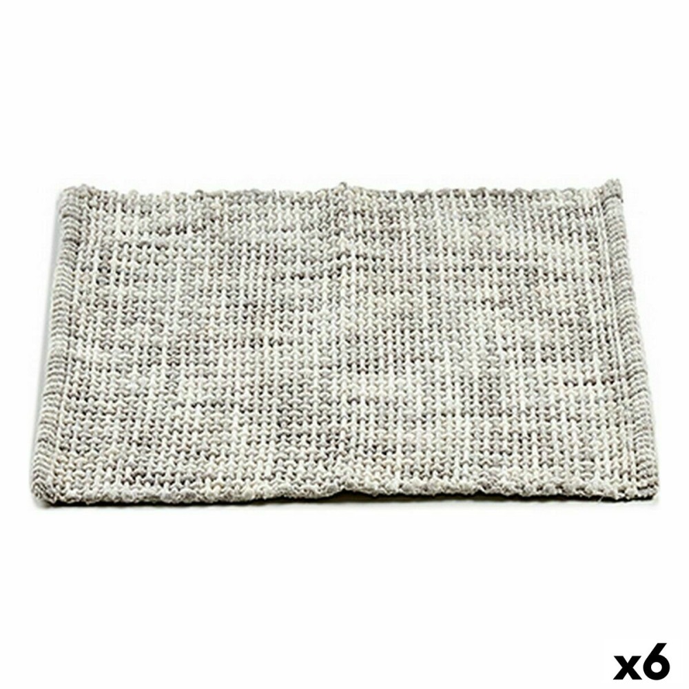 Bath rug 50 x 80 cm Grey (6 Units)