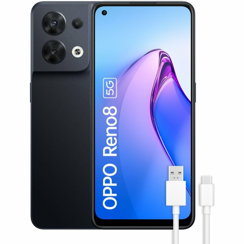 Smartphone Oppo Reno 8 Preto 6,43" 256 GB Octa Core 8 GB RAM