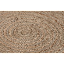Carpet DKD Home Decor 200 x 200 x 1 cm Scandi Natural Polyester Cotton Green Light brown Jute