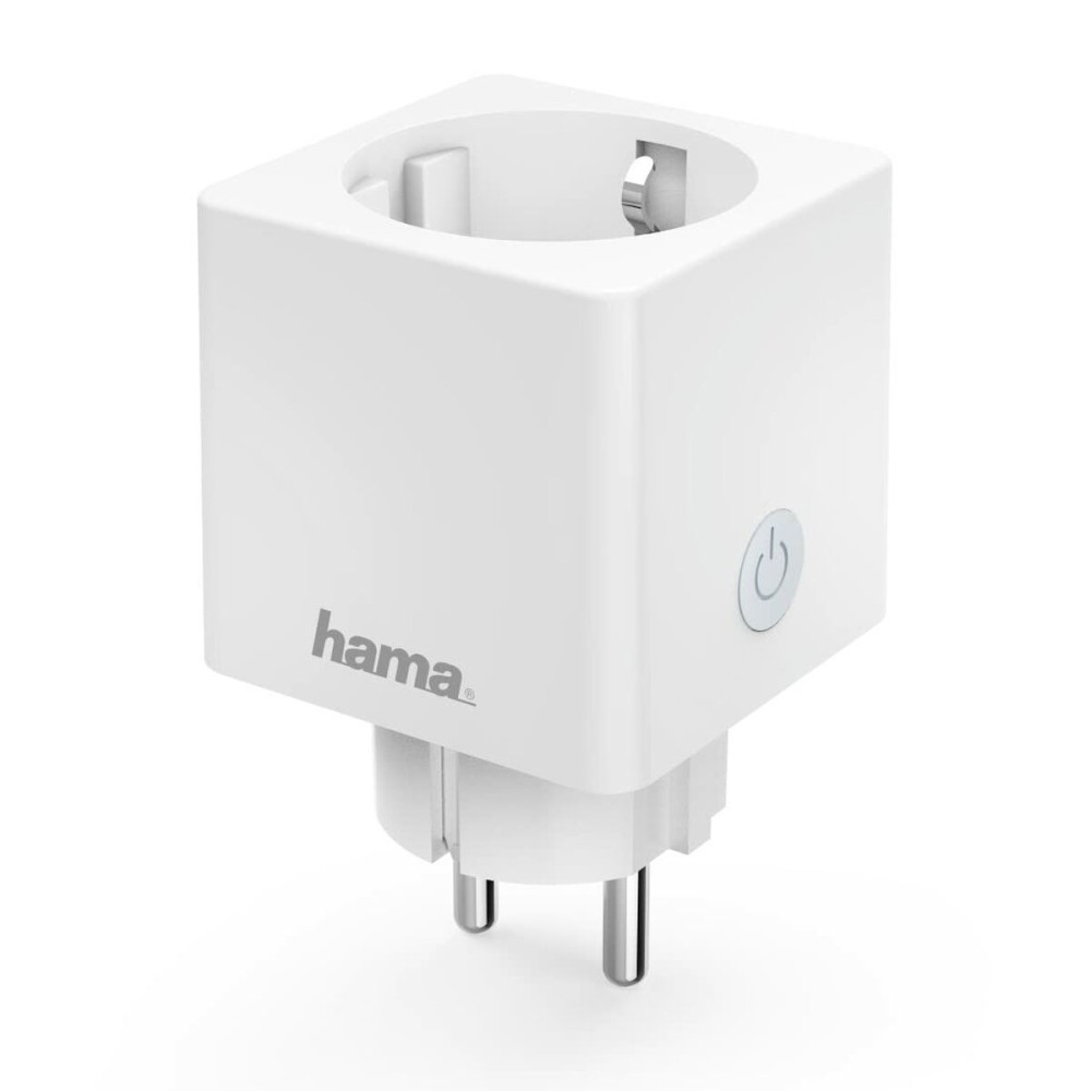 Smart Plug Hama  Enchufe Inteligente WLAN (3680 W, Compatible con Alexa y con Google Home, Sin puerta de enlace), Color Blanco