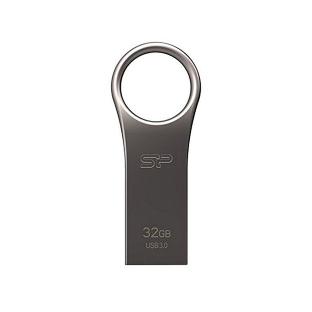 Clé USB Silicon Power SP032GBUF3J80V1T 32 GB Titane Argent 32 GB