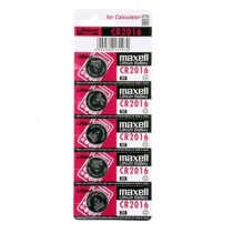 Pilhas de Botão de Lítio Maxell CR2016 3V (5 pcs)