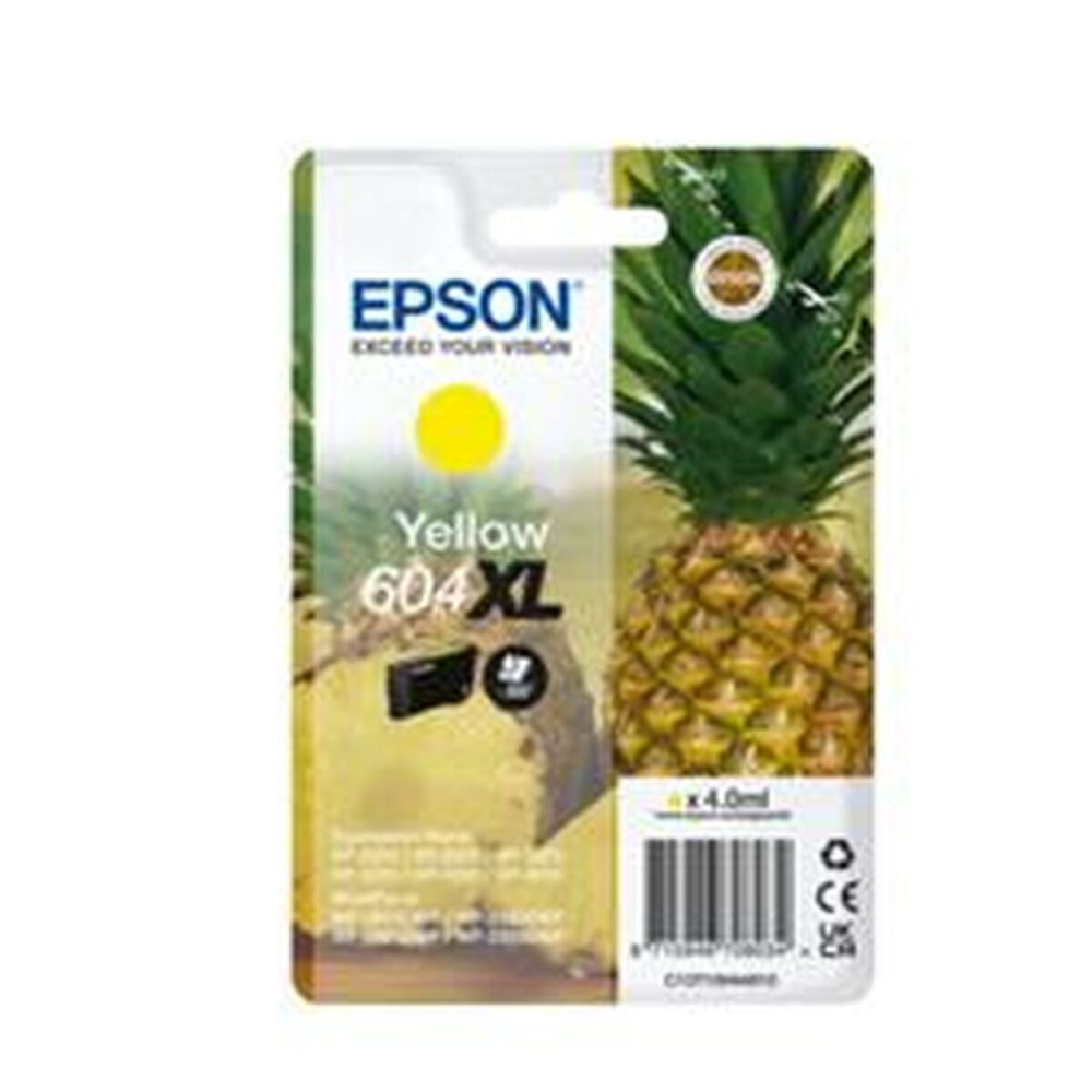 Tinteiro de Tinta Original Epson 604XL Amarelo