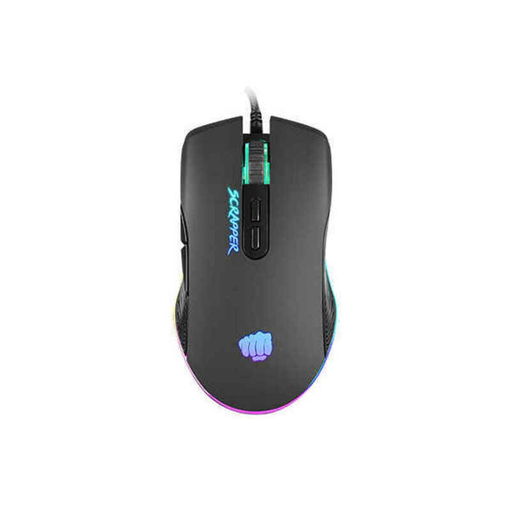 Rato Gaming Fury Scrapper RGB 6400 DPI Preto