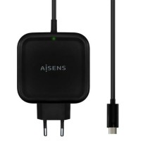 Wand-Ladegerät + USB-Kabel C Aisens ASCH-1PD65WL-BK Schwarz