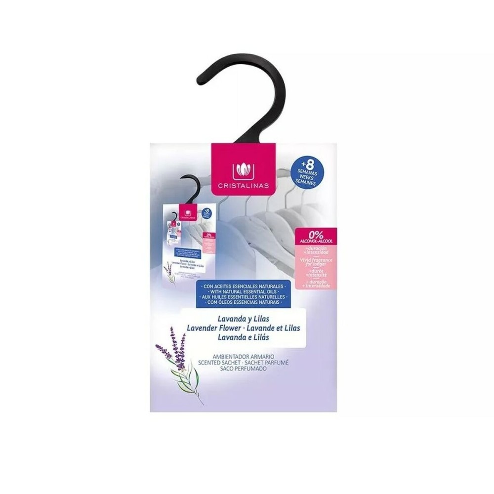 Air Freshener Cristalinas Armario Cupboard Lilac Lavendar Envelope