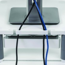 Soporte de Mesa para Pantalla Fellowes Plus Platino Plateado