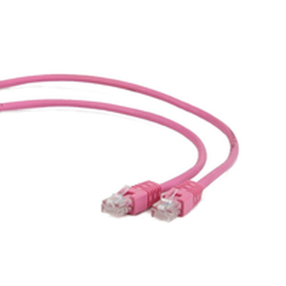 Cabo de rede rígido UTP Categoria 6 GEMBIRD RJ45/RJ45 Cat5e 3m 3 m Cor de Rosa