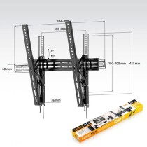 Suporte TV Fixo Axil 0571E 32"-65" 35 Kg Preto