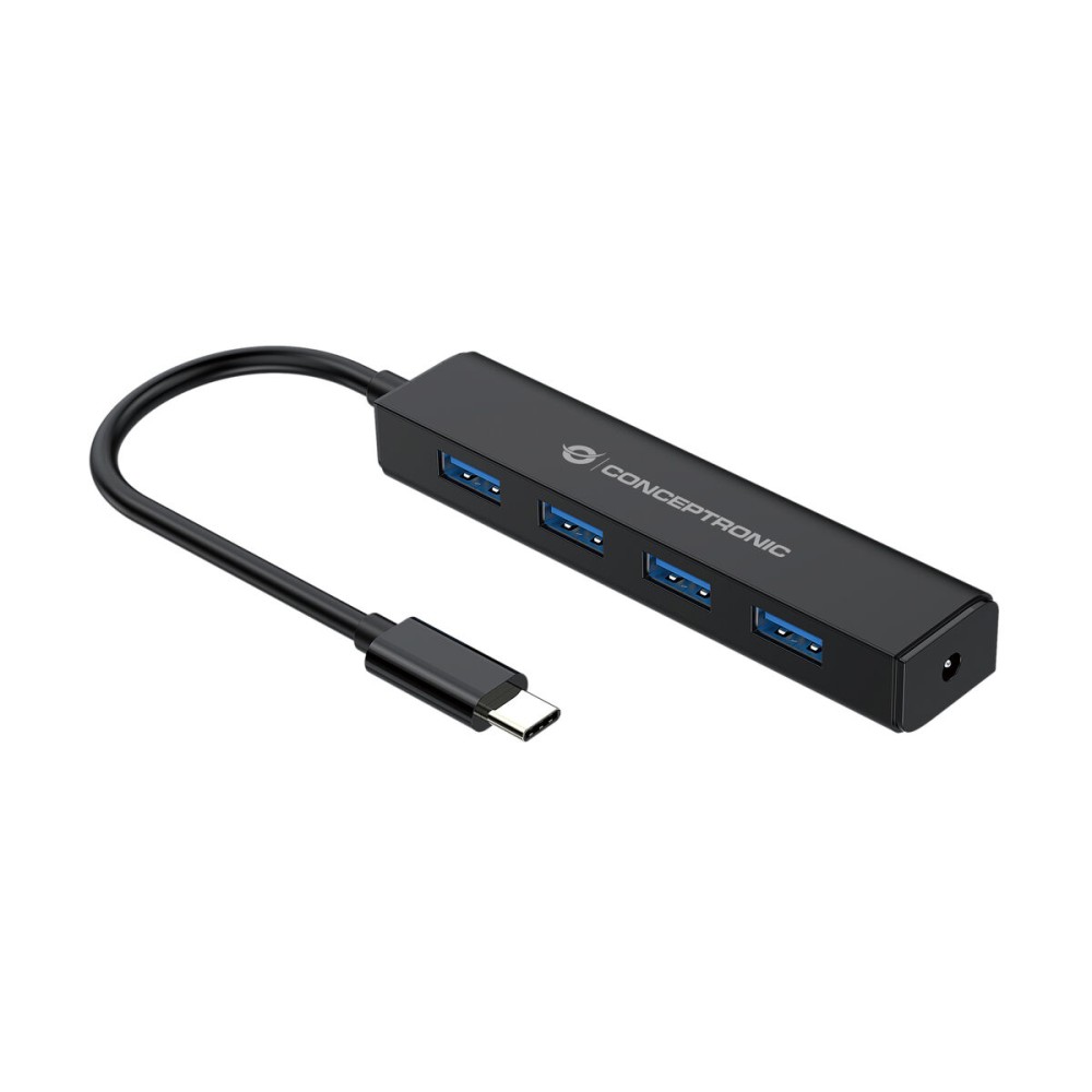 Hub USB Conceptronic Schwarz