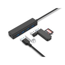 Hub USB Conceptronic Negro