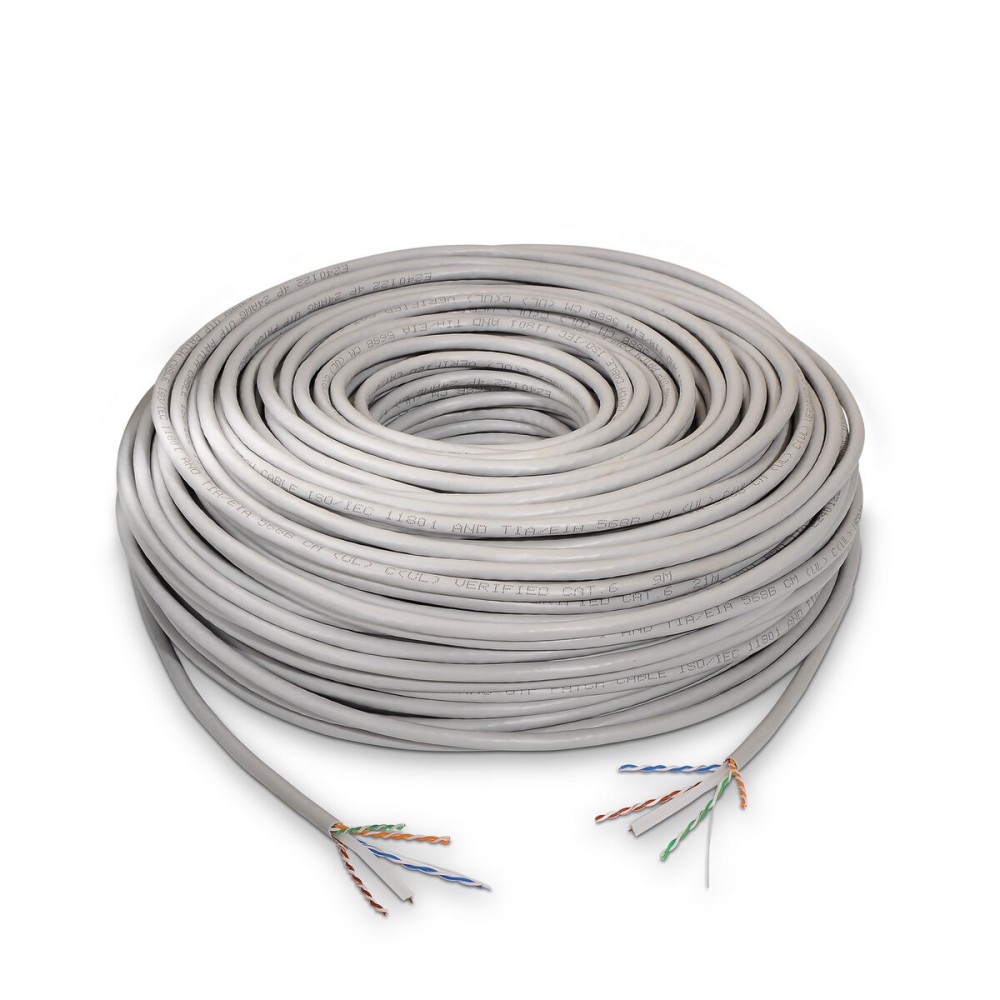 UTP Category 6 Rigid Network Cable Aisens 100 m Grey