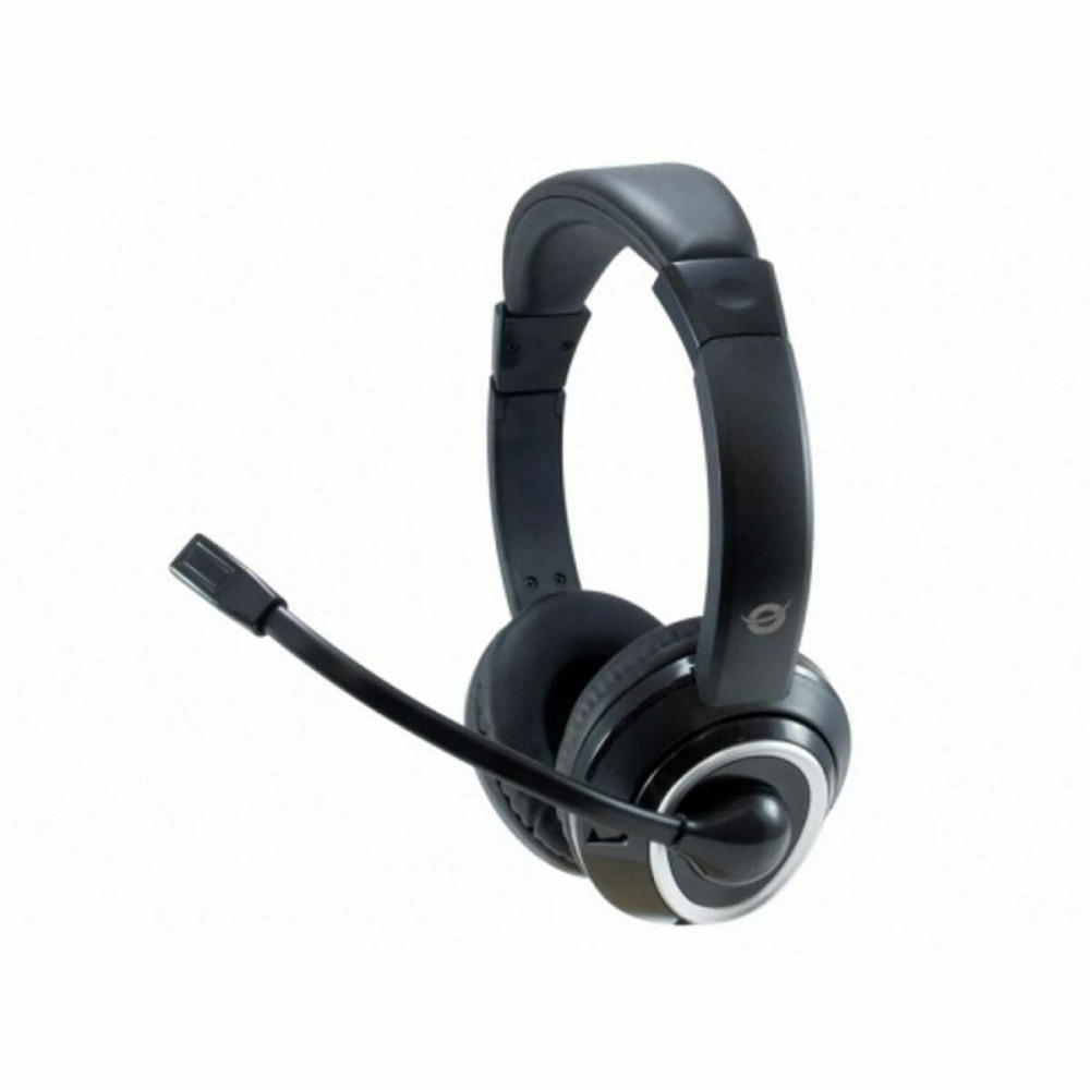 Auriculares com microfone Conceptronic POLONA02BA Preto