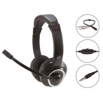 Auricolari con Microfono Conceptronic POLONA02BA Nero