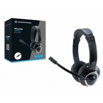 Auricolari con Microfono Conceptronic POLONA02B Nero