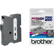 Cinta laminada para máquinas rotuladoras Brother TX-335 Branco/Preto