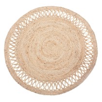 Carpet 120 x 120 x 1 cm Natural Jute