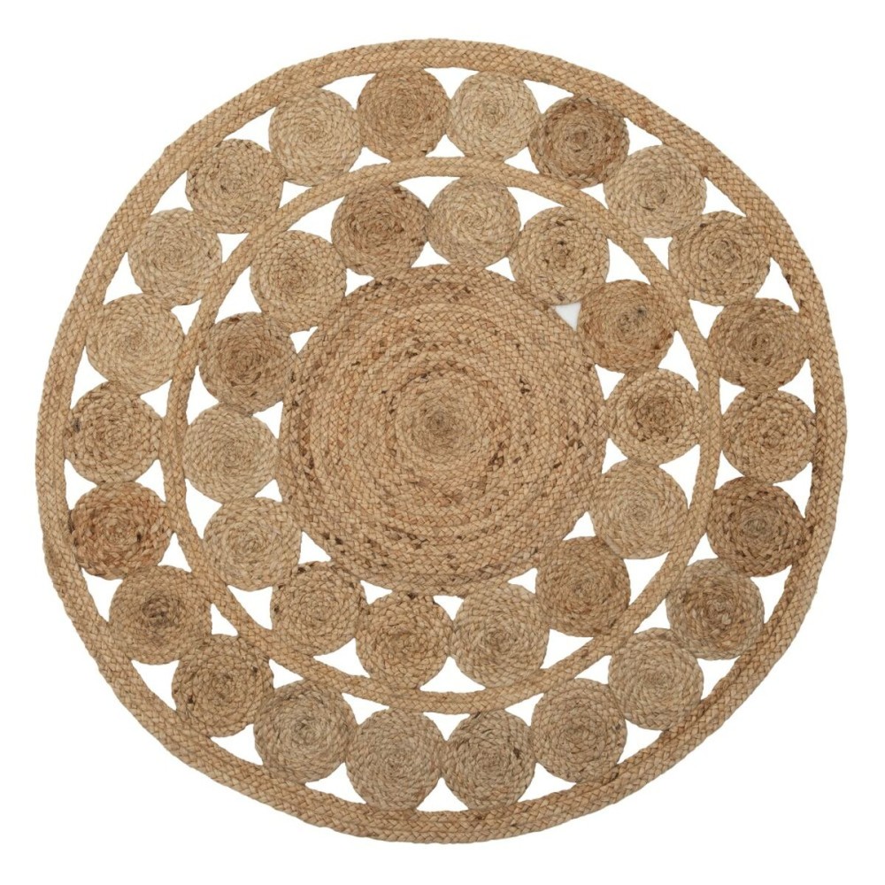 Carpet 120 x 120 x 1 cm Natural Jute