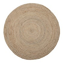 Alfombra 120 x 120 x 1 cm Natural Yute