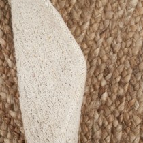 Carpet Natural White 180 x 180 cm Jute