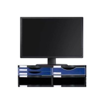 Supporto da Tavolo per Schermo Archivo 2000 polistirene 36 x 60 x 16,5 cm Nero Azzurro