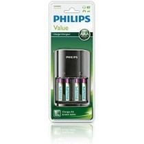 Charger + Rechargeable Batteries Philips SCB1450NB/12