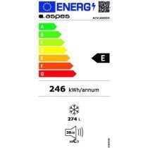 Congelador Aspes ACV185DDX   185 Preto Aço inoxidável