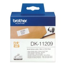 Etiquetas para Impressora Brother DK-11209 Preto/Branco 62 x 29 mm (3 Unidades)