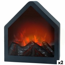 Chimenea Eléctrica Decorativa de Pared Ambients (2 Unidades)