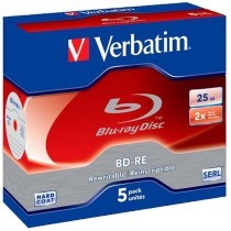 Blu-ray BD-RE Verbatim Datalife 5 Unidades 25 GB 6x