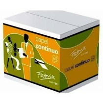 Continuous Paper for Printers Fabrisa White 2500 Sheets 24 x 11 cm