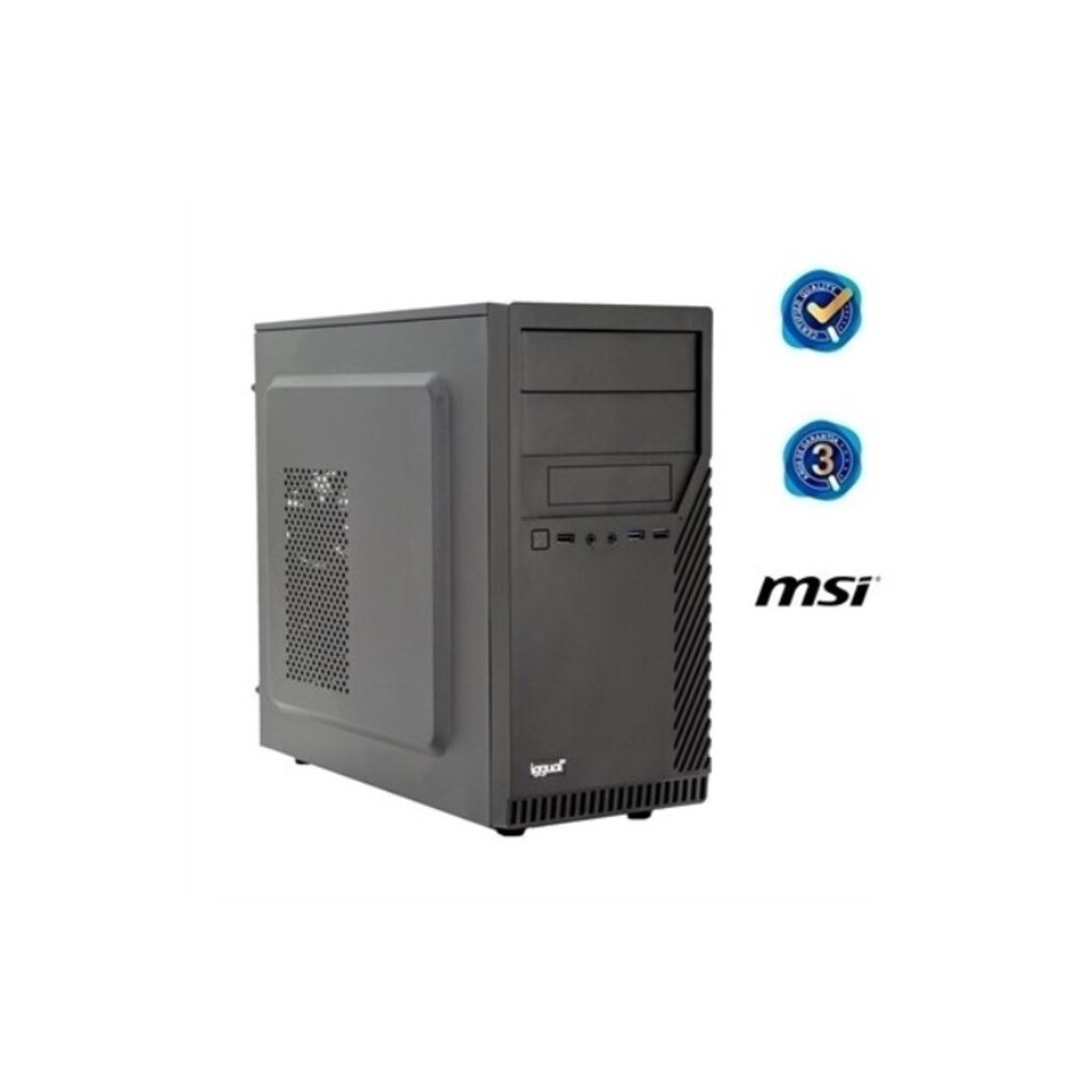 Desktop PC iggual PSIPCH511 i5-10400 16 GB RAM 480 GB SSD Black Integrated Chipset