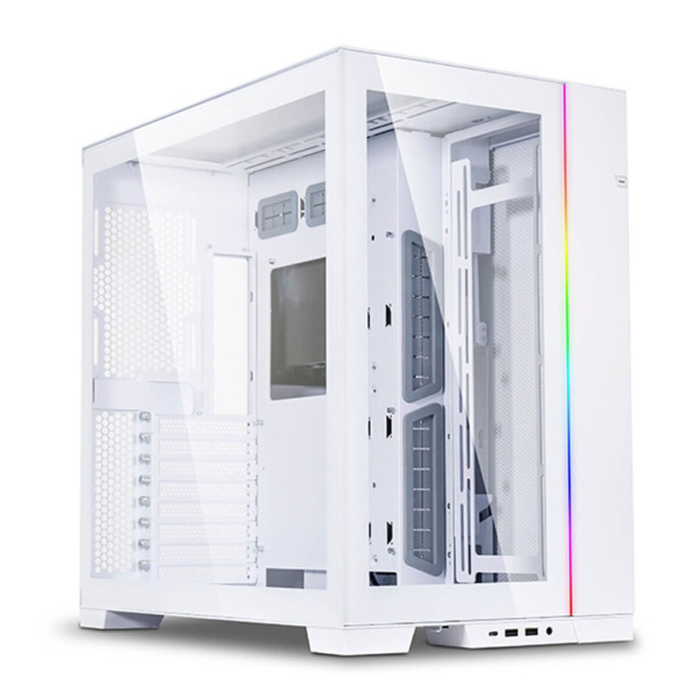 Case computer desktop ATX Lian-Li O11 Dynamic EVO Bianco