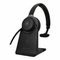 Auriculares com microfone V7 CHCRDL               Preto