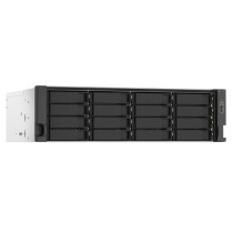 NAS-Netzwerk-Speicher Qnap TS-1673AU-RP-16G Schwarz Grau Schwarz/Grau AMD Ryzen V1500B