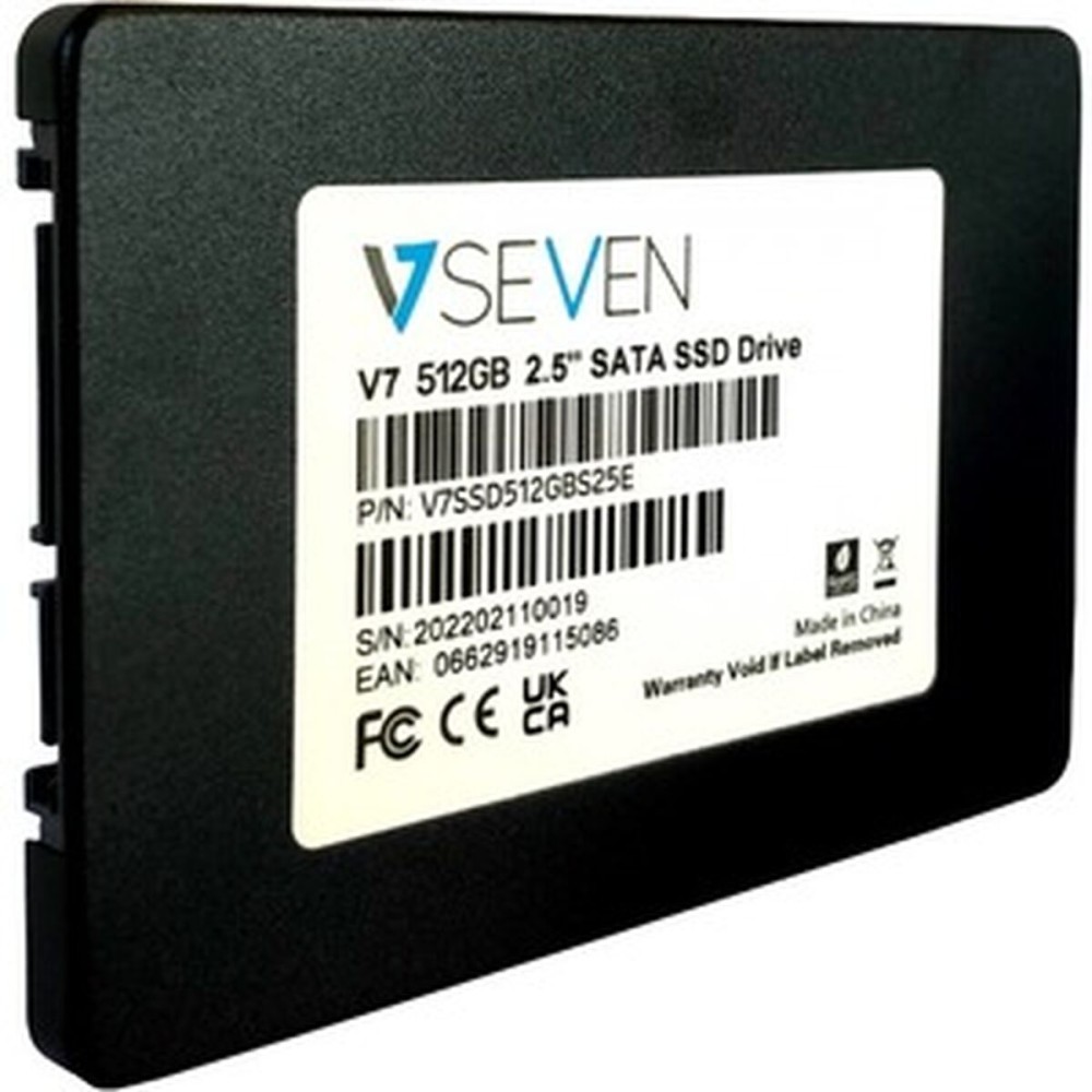 Festplatte V7 V7SSD512GBS25E 512 GB