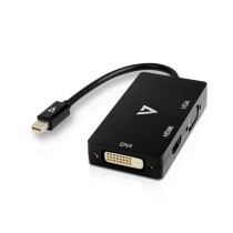 Adaptador Mini DisplayPort para VGA/DVI/HDMI V7 V7MDP-VGADVIHDMI-1E  Preto