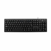 Tastatur V7 KU200ES Qwerty Spanisch Schwarz