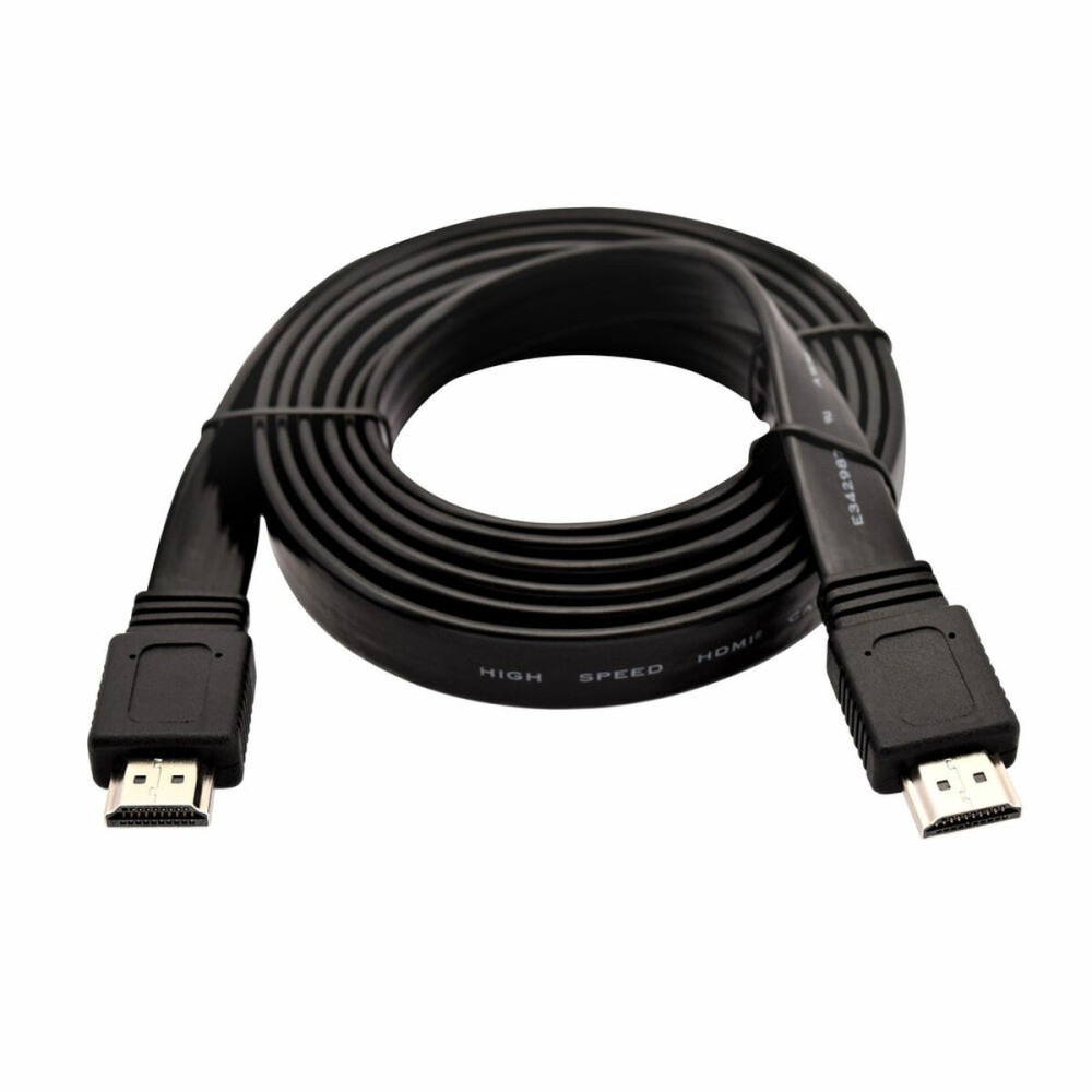 Cable HDMI V7 V7HDMI4FL-02M-BK-1E  (2 m)